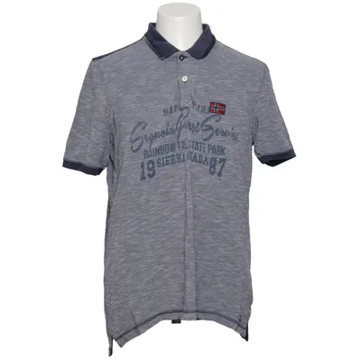 Polo shirt (Gray, Blue) from Napapijri Cotton, Elastane