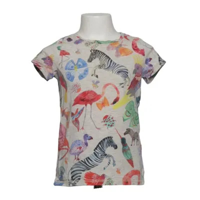 T-shirt (Grijs) van Michelle Morin x H&M Katoen, Elastaan