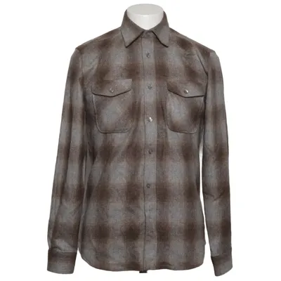 Chemise en flanelle (Marron, Gris) de Reiss Acrylique, Polyamide, Polyester, Laine