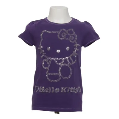 T-shirt (Lila) von H&M x Hello Kitty Baumwolle, Elasthan