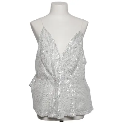 Top (Silver) from Shein Curve Polyamide, Polyester