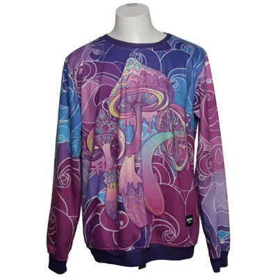 Sweatshirt (Blå, Lilla, Flerfarvet) fra Freshhoods Elastan, Polyester