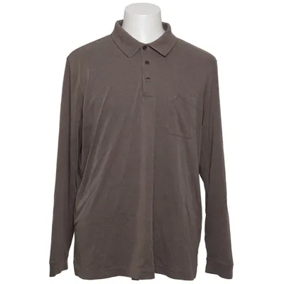 Rugby shirt (Bruin) van Ragman Katoen, Polyester