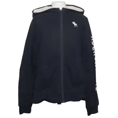 Kapuzenpullover (Blau) von Abercrombie & Fitch Baumwolle, Kunstpelz, Polyester