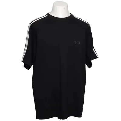 T-shirt (Schwarz, Weiß) von Y-3 Yohji Yamamoto x Adidas Baumwolle, Elasthan, Lyocell, Polyamid, Wolle