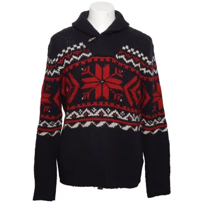 Norwegerpullover (Blau, Rot, Weiß) von Ralph Lauren Acryl, Alpakawolle