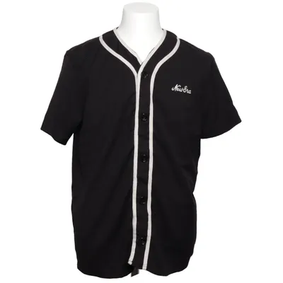 Baseball Hemd (Schwarz, Weiß) von New Era Elasthan, Polyester, Viskose