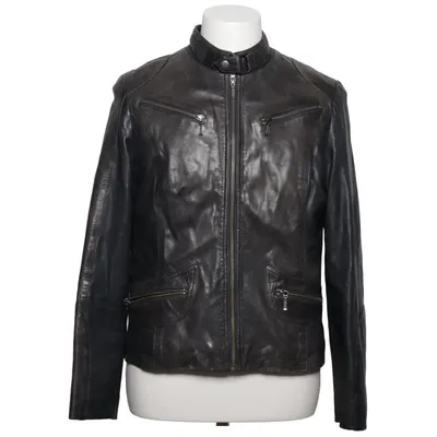 Leren jack (Grijs) Leer, Polyester