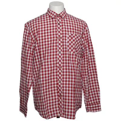 Shirt (Red, White) from Wiesnkönig Cotton, Polyester