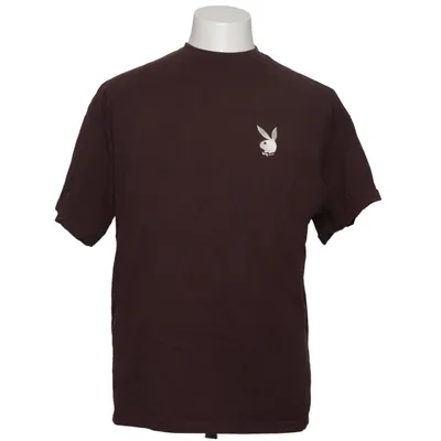 T-shirt (Marron) de Playboy x Missguided Coton, Élasthane