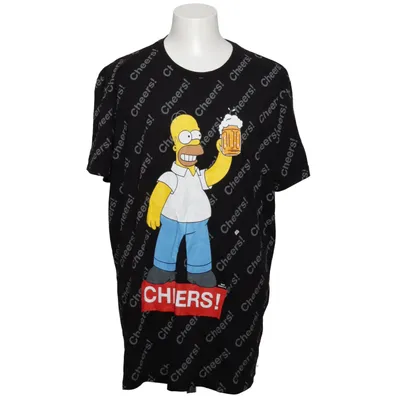 T-shirt (Noir, Multicolore) de The Simpsons Coton