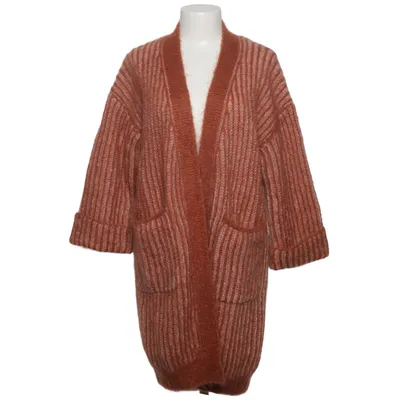 Cardigan (Orange, Rose) de Hemisphere Laine de mouton, Mohair