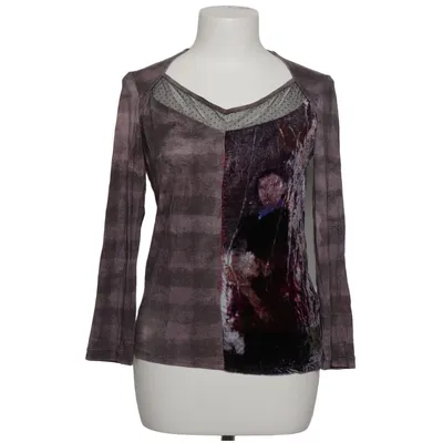 Top (Gray, Multicolored) from Aventures des Toiles Elastane, Polyester, Silk, Viscose