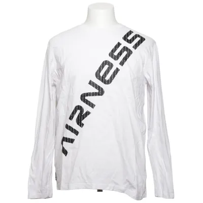 Long sleeve T-shirt (White, Black) from Airness Cotton