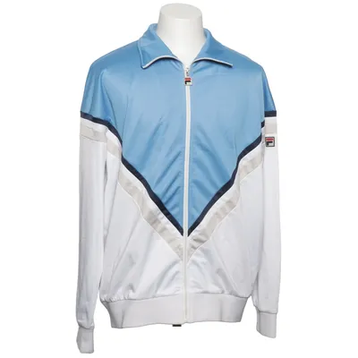 Træningsjakke (Blå, Hvid, Grå) fra White Line Fila Polyester