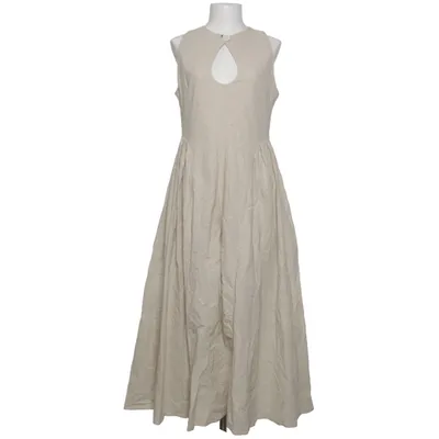Jurk (Beige) van Commense Katoen, Linnen