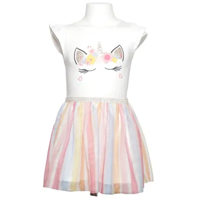 Robe (Blanc, Multicolore) de C&A Kids Coton, Polyester
