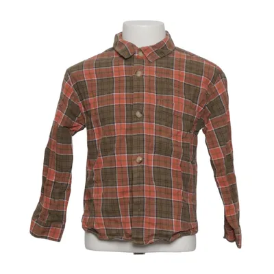 Chemise en flanelle (Vert, Orange) de Zara Coton
