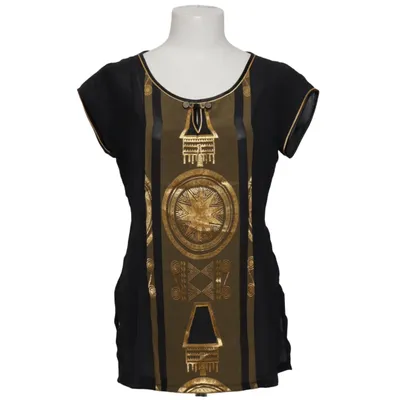 Top (Black, Gold) from TD Silk