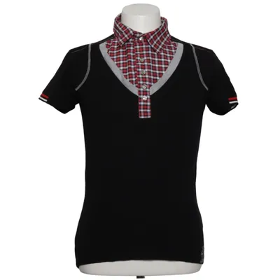 Polo shirt (Black, Red, White) from R-Neal Cotton, Elastane