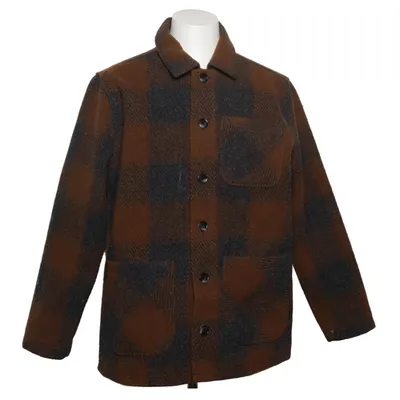 Oberhemd (Braun, Grau) von Folk Baumwolle, Polyester