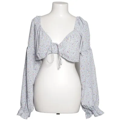Crop top (Blå, Flerfarvet) fra Pieces Polyester