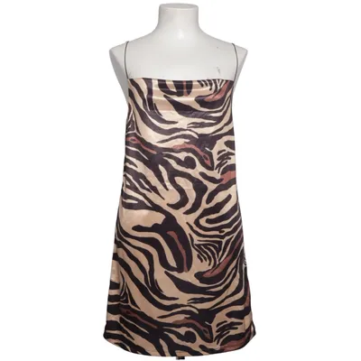Kjole (Beige, Sort, Brun) fra Zara Polyester