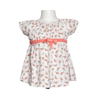 Dress (White, Orange, Multicolored) from POMPdeLUx Cotton