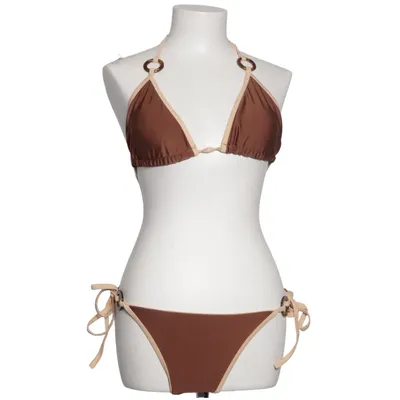 Bikini (Brun, Beige) Elastan, Polyester