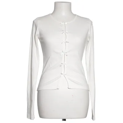 Cardigan (White) from Nelly Cotton, Elastane, Polyester