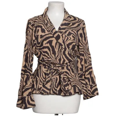 Wrap blouse (Black, Beige, Multicolored) from Ganni Viscose