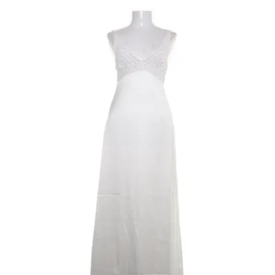 Långklänning (Crochet Chest Detail Satin Dress) från NA-KD Bomull, Polyester, Viskos