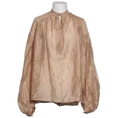 Bluse (Beige) fra H&M x The White Lotus Acetat, Lyocell, Polyester