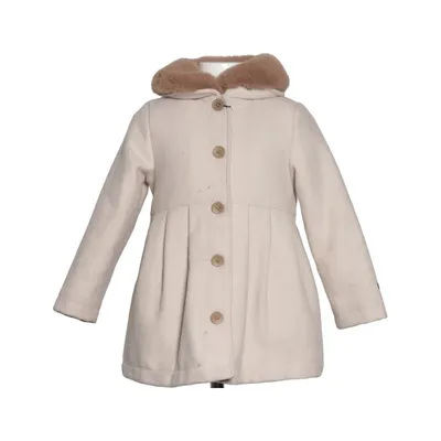 Shearlingjakke (Beige) fra Newbie by KappAhl Polyester, Uld