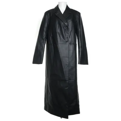 Kappa (Oversized PU Seam Detail Coat) från NA-KD Bomull, Polyester, Polyuretan, Viskos
