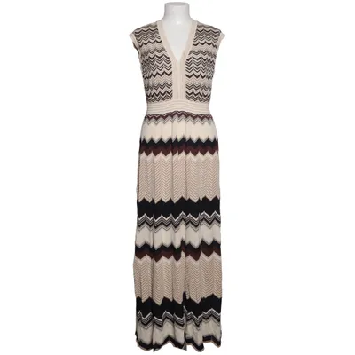 Maxikjole (Beige, Flerfarvet) fra Zero Metallfiber, Polyamid, Polyester, Viscose