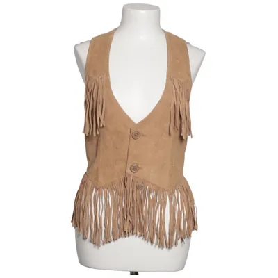 Läderväst (Beige) från True Religion Skinn, Silke