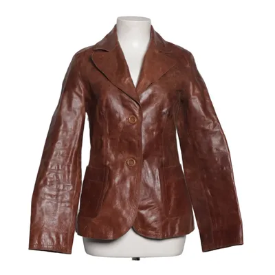 Ledersacko (Braun) von Lindex Leder, Polyester