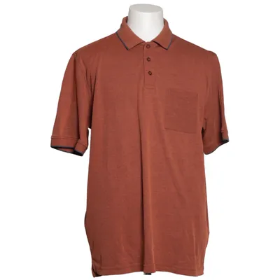 Pikétröja (Brun, Orange) från Belika Bomull, Polyester