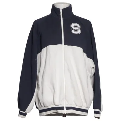 Veste polaire (Bleu, Blanc) de Stronger Coton biologique, Polyester recyclé