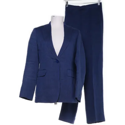 Jakkesæt (Blå) fra MaxMara Studio Linned, Viscose, Cupro