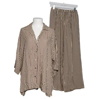 Pyjamasz (Brun, Hvid) fra Scampi Viscose