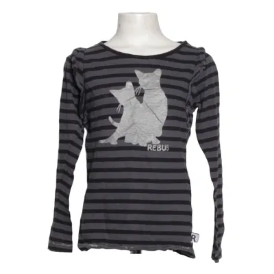 Long sleeve T-shirt (Gray, Black) from Rebus Cotton, Elastane