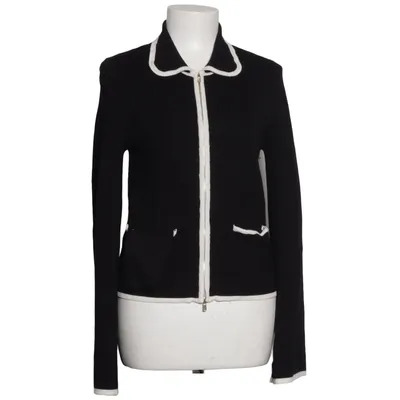 Cardigan (Sort, Hvid) fra Bubbleroom Polyester, Viscose