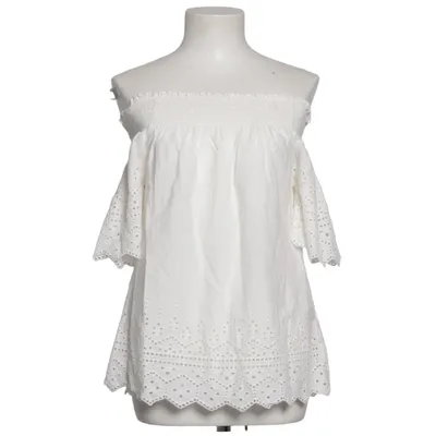 Dirndlblus (Vit) från ONLY Blue Denim Bomull