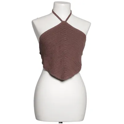 Halternecktopp (Brun) från Bik Bok Bomull, Polyamid, Polyester
