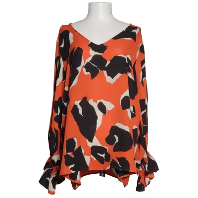Blouse (Orange, Black, White) from Joseph Ribkoff Recycled polyester