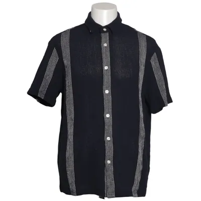 Kortärmad skjorta (Blå, Vit) från Zara Akryl, Bomull, Polyester