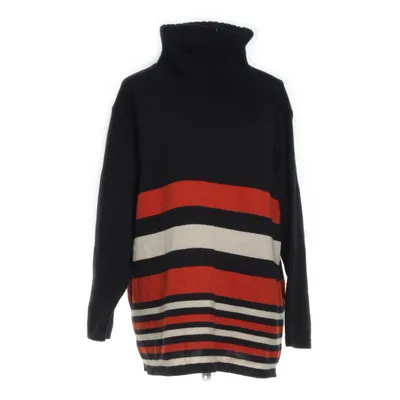 Polotröja (Svart, Orange, Beige) Akryl, Merinoull