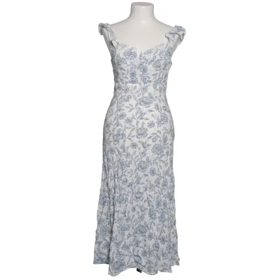 Maxi jurk (Blauw, Wit) van Dobber Viscose